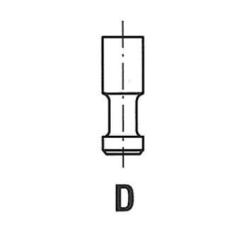 Soupape d'admission FRECCIA R4595/SCR pour JEEP CJ5 - CJ8 0.7 i - 30cv