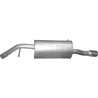 Silencieux arrière POLMO 19.185 pour PEUGEOT 207 1.6 HDI - 90cv