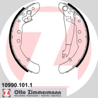 Jeu de mâchoires de frein ZIMMERMANN OEM 357698525CX