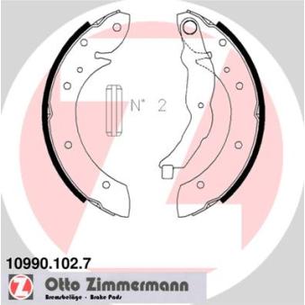 Jeu de mâchoires de frein ZIMMERMANN OEM 34211160504