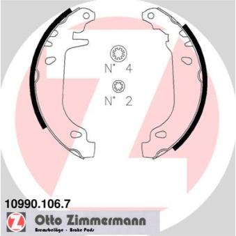 Jeu de mâchoires de frein ZIMMERMANN OEM 4241G3