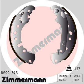 Jeu de mâchoires de frein ZIMMERMANN OEM KTH1BC2200AB