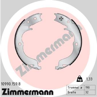 Jeu de mâchoires de frein, frein de stationnement ZIMMERMANN OEM 26694YC000