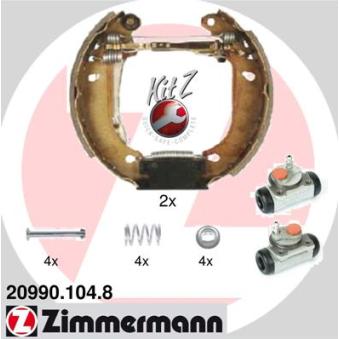 Kit de freins arrière (prémontés) ZIMMERMANN OEM 7701205096 Kit de freins arrière (prémontés) ZIMMERMANN OEM 7701205096