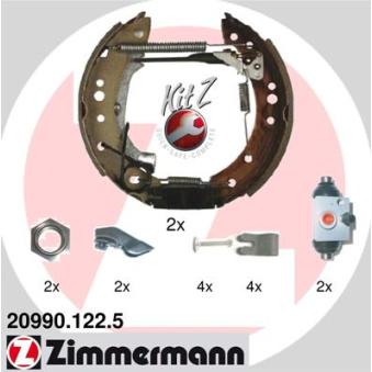 Kit de freins arrière (prémontés) ZIMMERMANN OEM 4241L0