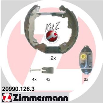 Kit de freins arrière (prémontés) ZIMMERMANN OEM 98AB2200BD