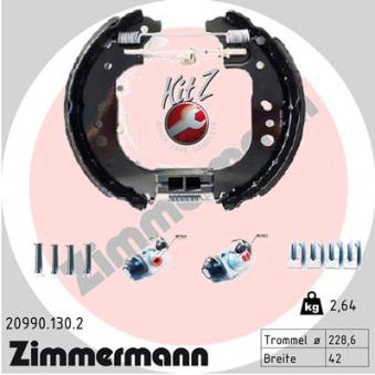 Kit de freins arrière (prémontés) ZIMMERMANN OEM 441007469r