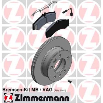 Kit de disques et plaquettes arrière ZIMMERMANN OEM 9064230112