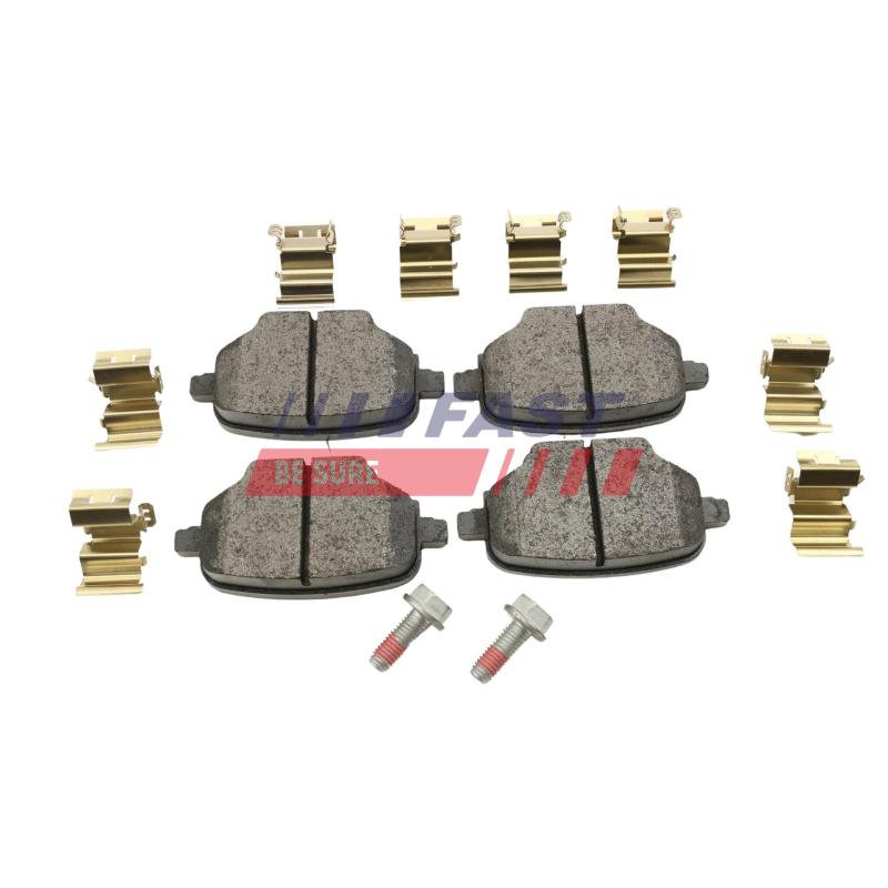 Jeu de 4 plaquettes de frein avant FAST FT29024 - Visuel 1