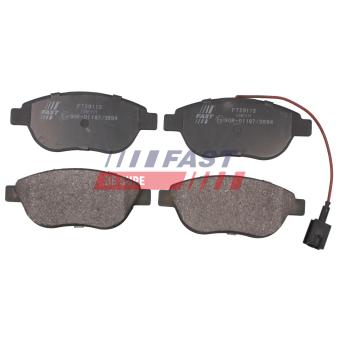 Jeu de 4 plaquettes de frein avant FAST FT29113 pour FORD TRANSIT 2.0 HDi - 110cv