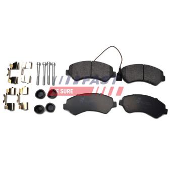 Jeu de 4 plaquettes de frein avant FAST OEM 77368452