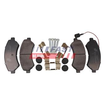 Jeu de 4 plaquettes de frein avant FAST OEM 425376