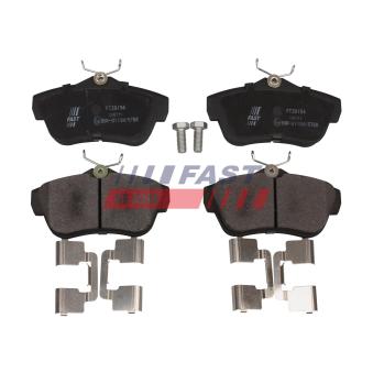 Jeu de 4 plaquettes de frein arrière FAST [FT29154]
