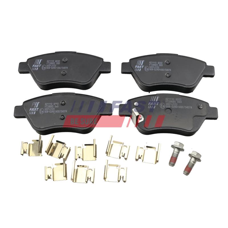 Jeu de 4 plaquettes de frein avant FAST FT29565 - Visuel 1