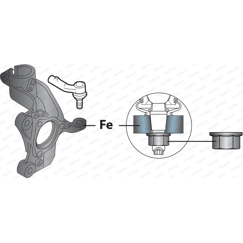 Rotule de barre de connexion MOOG VO-ES-1869 - Visuel 2