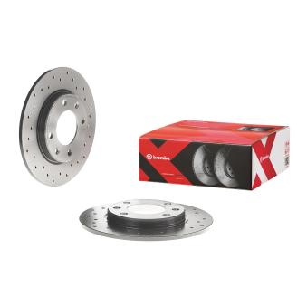 Jeu de 2 disques de frein arrière BREMBO OEM 1618860980
