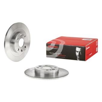 Jeu de 2 disques de frein arrière BREMBO 08.6857.10 pour CITROEN AX 1.6 16V - 110cv