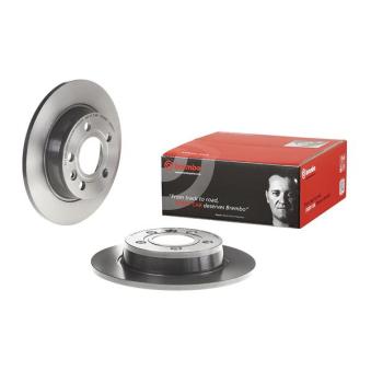 Jeu de 2 disques de frein arrière BREMBO 08.6935.11 pour LANCIA DELTA 1.9 TDI - 110cv