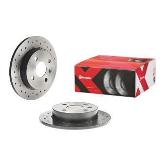 Jeu de 2 disques de frein arrière BREMBO OEM 90498304