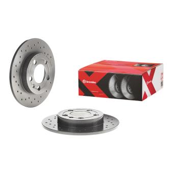 Jeu de 2 disques de frein arrière BREMBO OEM 1J0615601D