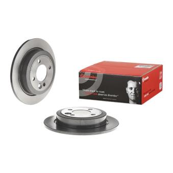 Jeu de 2 disques de frein arrière BREMBO 08.9163.11 pour MINI MINI One D - 88cv