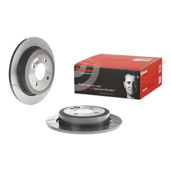 Jeu de 2 disques de frein arrière BREMBO 08.9163.75 pour MINI MINI One D - 88cv