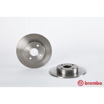 Jeu de 2 disques de frein arrière BREMBO [08.9180.10]