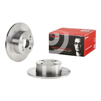 Jeu de 2 disques de frein arrière BREMBO 08.A356.10 pour VOLKSWAGEN TRANSPORTER - COMBI 1.6 - 110cv