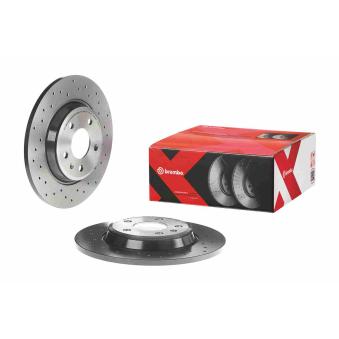 Jeu de 2 disques de frein arrière BREMBO OEM 8K0615601J
