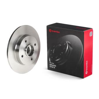 Jeu de 2 disques de frein arrière BREMBO 08.A858.17 pour AUDI A6 1.2 THP 110 - 110cv