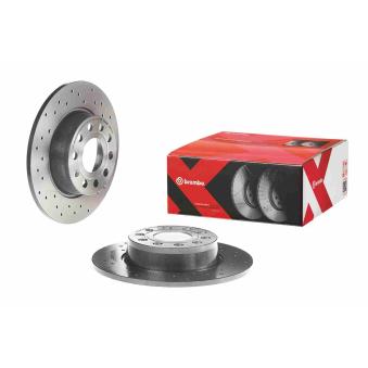 Jeu de 2 disques de frein arrière BREMBO 08.B413.1X