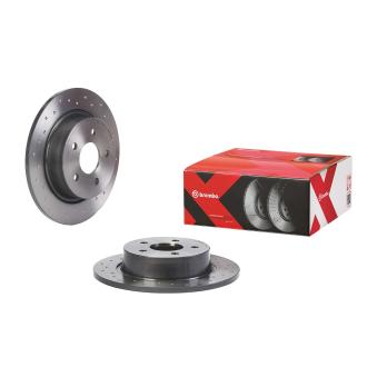 Jeu de 2 disques de frein arrière BREMBO OEM AV612A315BA