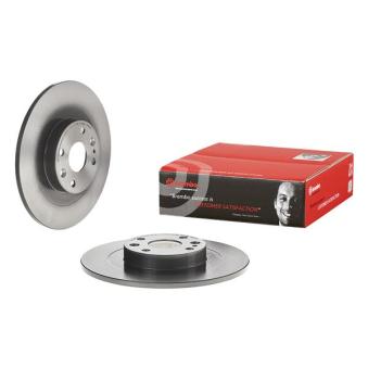 Jeu de 2 disques de frein arrière BREMBO 08.C135.11 pour CITROEN AX 1.6 16V - 110cv