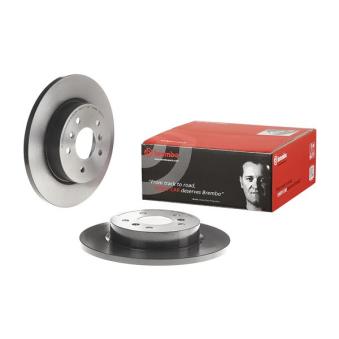 Jeu de 2 disques de frein arrière BREMBO 08.C546.11 pour OPEL KADETT E-TECH 145 - 143cv