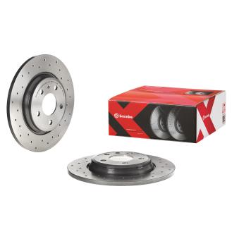 Jeu de 2 disques de frein arrière BREMBO OEM 80A615601B