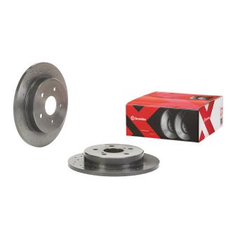 Jeu de 2 disques de frein arrière BREMBO 08.D418.1X
