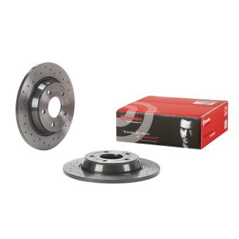Jeu de 2 disques de frein arrière BREMBO OEM 2196429