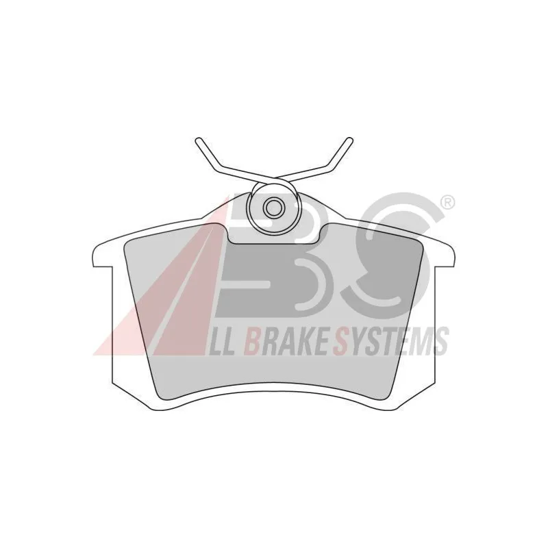 Jeu de 4 plaquettes de frein arrière A.B.S. 36623/1 OE pour SEAT IBIZA 1.4 16V - 75cv