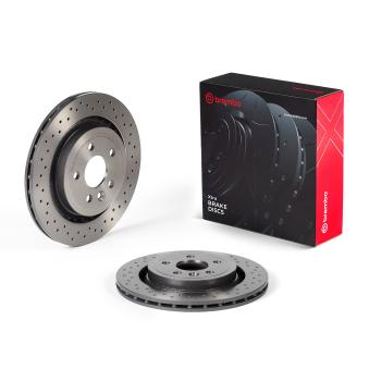Jeu de 2 disques de frein avant BREMBO 09.9587.1X pour MERCEDES-BENZ CLASSE E 2.5 T - 231cv