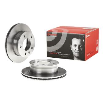 Jeu de 2 disques de frein avant BREMBO 09.9618.14 pour LEXUS IS 408 D - 79cv
