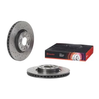 Jeu de 2 disques de frein avant BREMBO 09.9772.1X