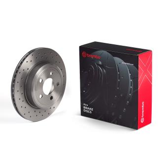 Jeu de 2 disques de frein avant BREMBO 09.A405.1X pour DODGE CHALLENGER 6.4 SRT8 - 477cv
