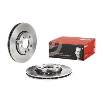 Jeu de 2 disques de frein avant BREMBO 09.A727.14 pour RENAULT R19 1.6 16V Hi-Flex - 110cv