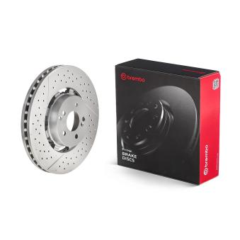 Jeu de 2 disques de frein avant BREMBO 09.A945.33 pour AUDI Q3 E 63 AMG - 525cv