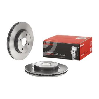 Jeu de 2 disques de frein avant BREMBO 09.A968.11 pour MAZDA 2 1.3 - 86cv