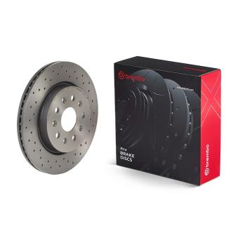 Jeu de 2 disques de frein arrière BREMBO OEM 13501314