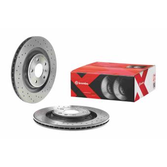 Jeu de 2 disques de frein arrière BREMBO OEM 8K0615601C