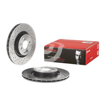 Jeu de 2 disques de frein avant BREMBO 09.B754.21 pour OPEL COMBO John Cooper Works GP - 218cv