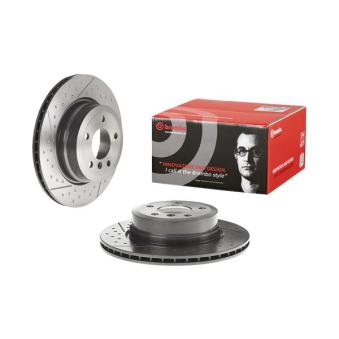 Jeu de 2 disques de frein arrière BREMBO OEM 34216795754