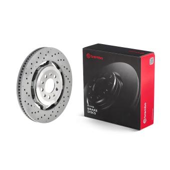 Jeu de 2 disques de frein avant BREMBO 09.C505.33 pour ALFA ROMEO STELVIO 2.9 Q4 - 510cv